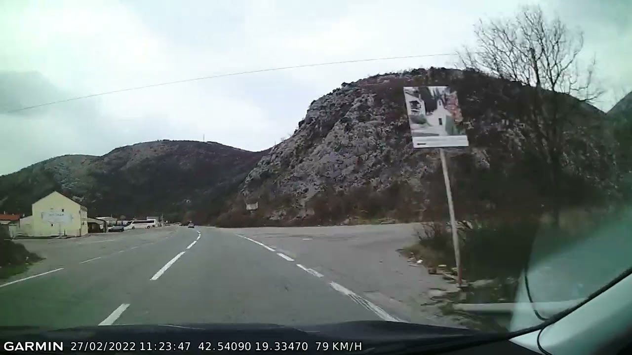 DRIVE #1774: Kolašin-Podgorica-Cetinje (Montenegro) (timelapse 4x) *Read Description*