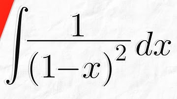 Integral of 1/(1-x)^2 | Calculus 1 Exercises