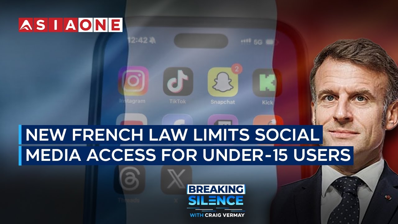 France Bans Social Media for Under-15s | Breaking Silence With Craig Vermay | Asia One News