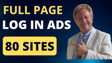 Your  Full Page Log In Ad On 80 Sites 24/7