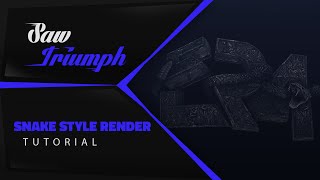 How to Make a Snake Style Render | Saw Triumph (Files in desc.)