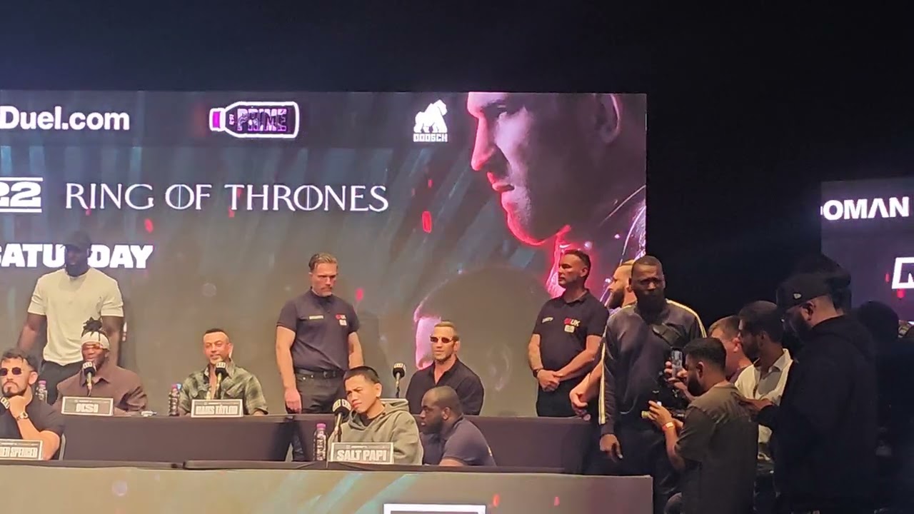 DILLON DANIS AND LUKE ROCKHOLD CLASH AT MISFITS 022 PRESS CONFERENCE!