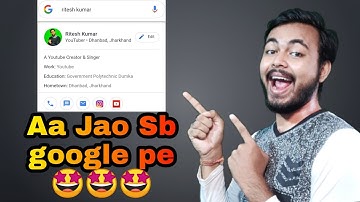 Google People Cards | Create your own virtual card | How to create your own business card on google