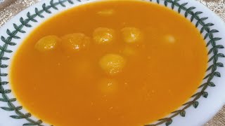 CREAMY BUTTER PUMPKIN PORRIDGE WITH SWEET STICKY RICE BALLS| EASY AND SIMPLE RECIPE BY.ESTELLA