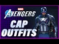 Captain America All Unlockable Outfits Marvel's Avengers Full Game