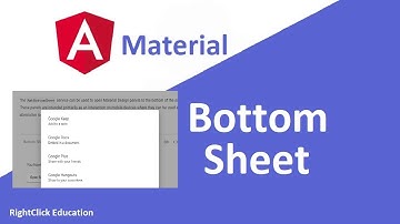 Angular Material Bottom Sheet | Angular Material Tutorial 18