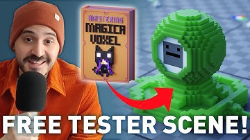 Free Magicavoxel Shader Ball scene!