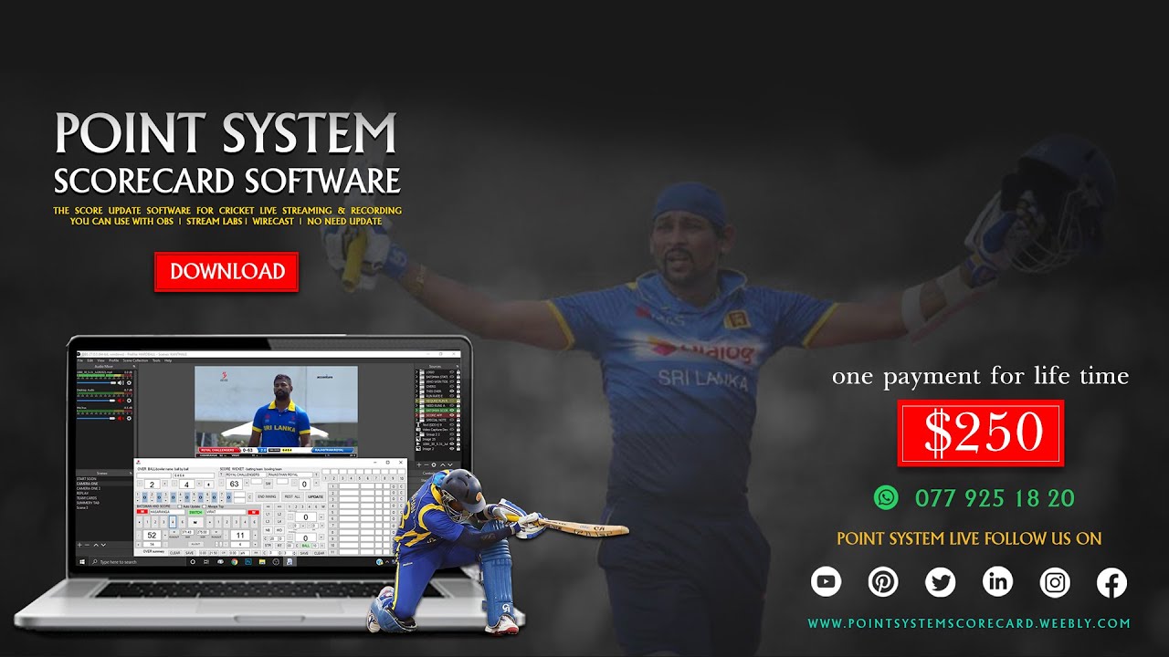 Livestream your cricket match just like international matches with score overlay