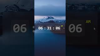 Glassmorphism Digital Clock