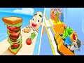 Sandwich Runner 🆚 Runner Coaster🌻🧿🌺New Levels Walkthrough Gameplay HG45