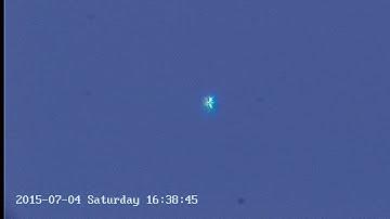 Sky blue flaring anomaly 7/4/15 4:37pm EST.