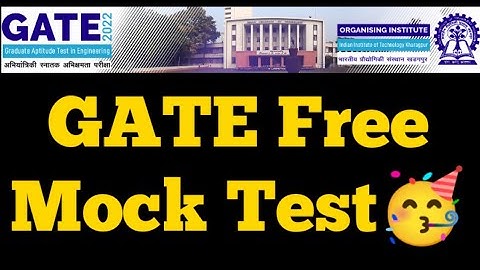 GATE 2023 Mock Test 🥳 How to prepare for GATE 2023?