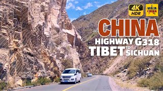 4K Driving Tour - Tibet to Sichuan thru Mountain Roads from Markam to Batang