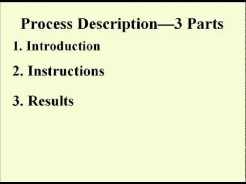 ENG 352 Technical Writing - 35 - Instructions and Process Descriptions
