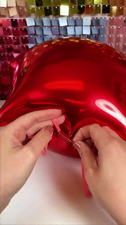 How to tie helium balloon with string? #studywithme #heliumballoon #ba