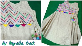 DIY/Amazing Special Angrakha frock with  tunic top Style/Party Wear Style Cutting  Stitching