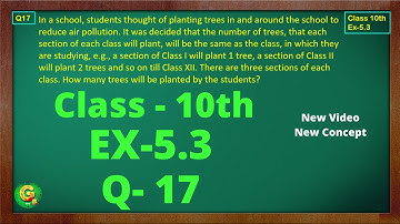 Ex 5.3 Q17 Class10 | AP Chapter 5 | Exercise 5.3 | Class10 NCERT | Class10 Ex 5.3 Q17 | Green Board
