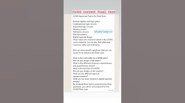 cs302 most important topics for final terms #vu #studyloop #2023 #virtualuniversity #finalterm