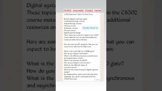 cs302 most important topics for final terms #vu #studyloop #2023 #virtualuniversity #finalterm