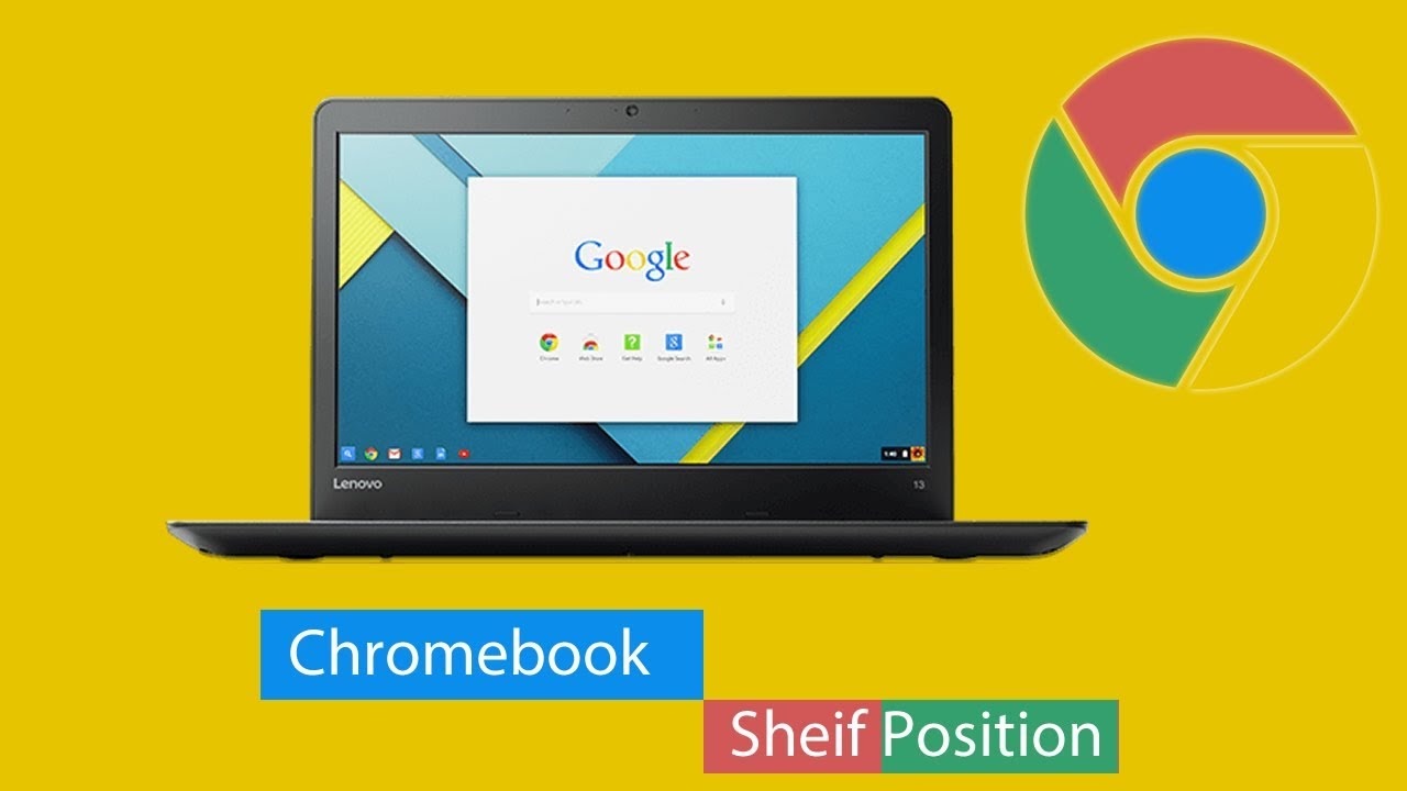 How to position your chromebook apps to a preferred location on your sheif bar YouTube