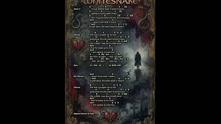 Whitesnake Here I Go Again Chord Songsheet - guitar lesson link in description