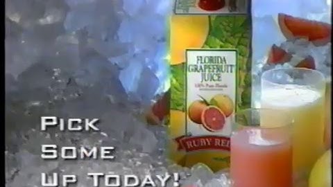 Florida Grapefruit Juice Commercial  - Ruby Red (2001)