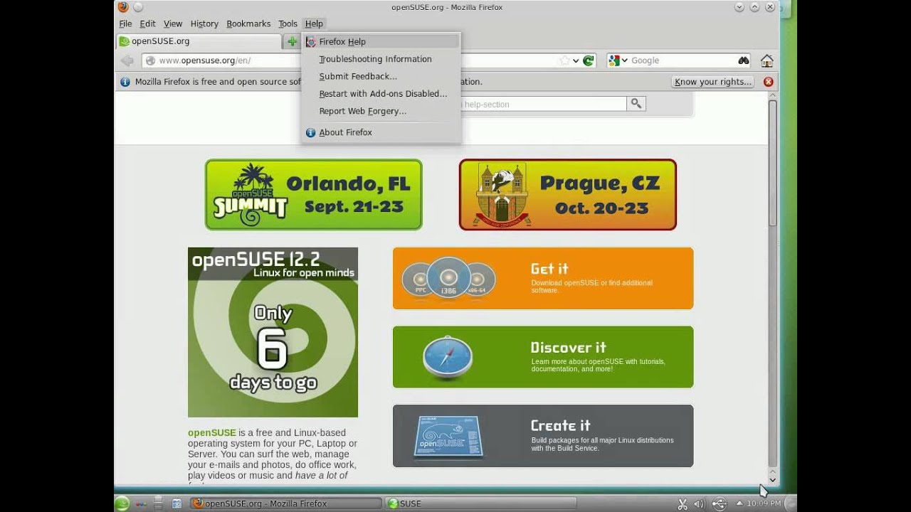 opensuse 12.2 kde 4.9