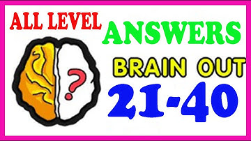 #BRAIN_OUT BRAIN OUT WALKTHROUGH LEVEL 21 To 40.Android/iOS Games Walkthrough.
