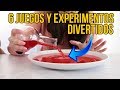 6 JUEGOS Y EXPERIMENTOS DIVERTIDOS PARA NIÑOS - Experimentos fáciles y sencillos