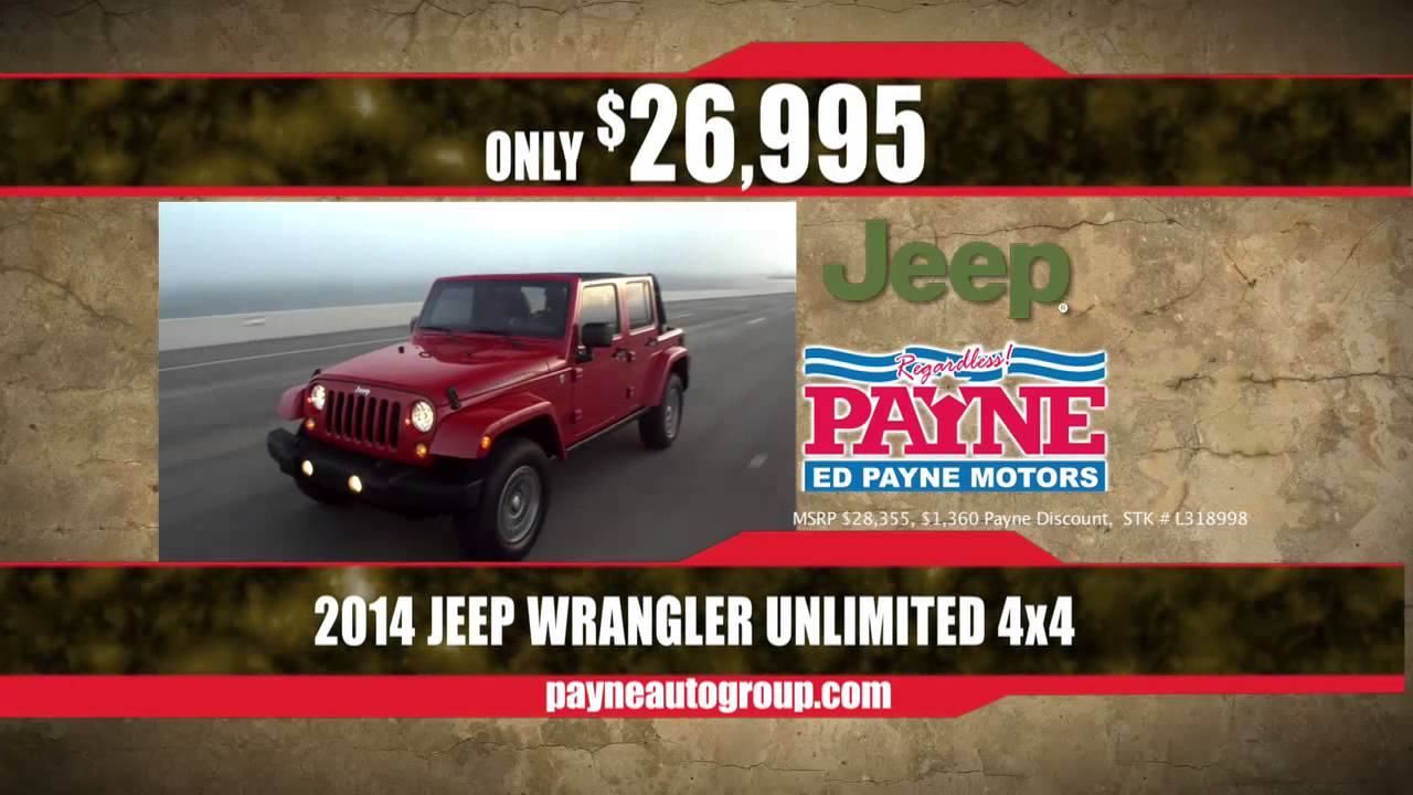 2014-jeep-wrangler-discounts-ed-payne-motors-weslaco-texas-youtube