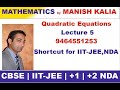 Graphs of quadratic equations lecture 5 by Manish kalia