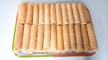 Cách Pha Bột Làm Bánh Kẹp Cuốn Giòn Xốp Thơm Ngon | Nguyễn Sơn Miền Tây  # 192