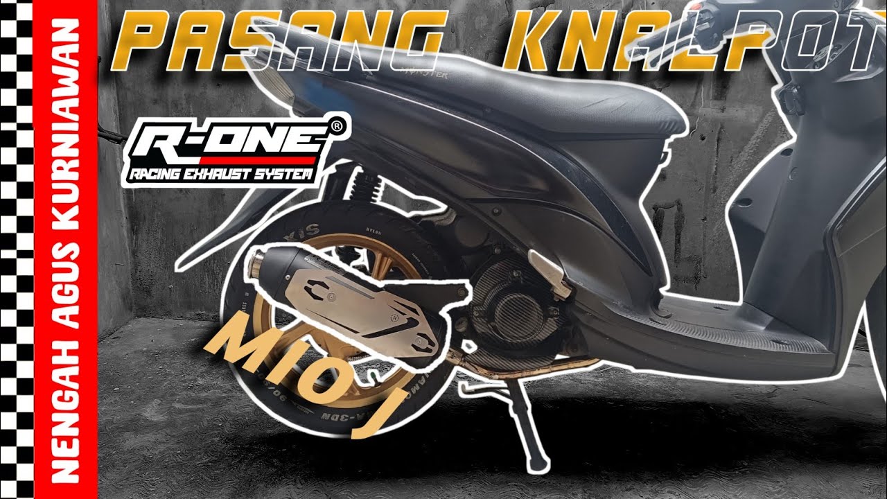 🔴 PASANG KNALPOT R ONE DI MIO J 