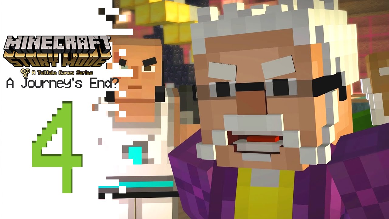Minecraft: Story Mode (Episode 8) - Part 4 - The Walls playthrough little monster at school