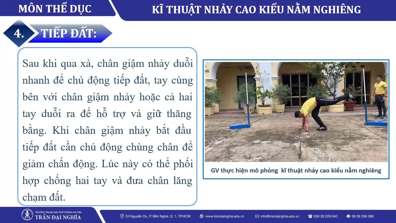 KĨ THUẬT NHẢY CAO KIỂU NẰM NGHIÊNG - youtube