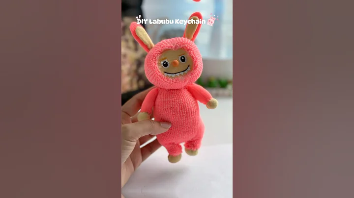DIY LABUBU Keychain 😍✨#shorts #art #diy #craft #youtubeshortsvideo thumbnail