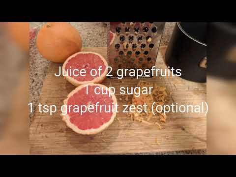 Video: Sirop De Grapefruit