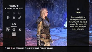 Console Character Creation for The Elder Scrolls Online (PS4)