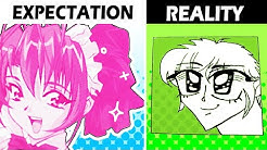 WE TRIED USING ANIME ART TUTORIALS ..um, did our art improve yet??