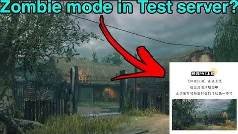 Zombie Mode in Test Server? COD Mobile Chinese Version