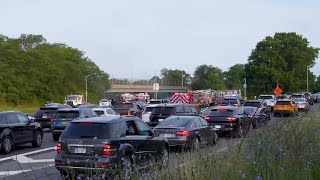 Belt Parkway crash and car fire leaves 6 injured, 2 in critical condition