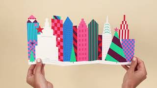 MoMA Pattern Skyline Holiday Cards - Set of 8 | MoMA Design Store
