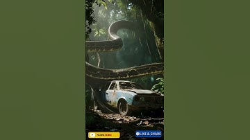 Journey Revealed  Car vs Python #shorts #amazon #jungle #ai #shortstories  #viralshorts #animal