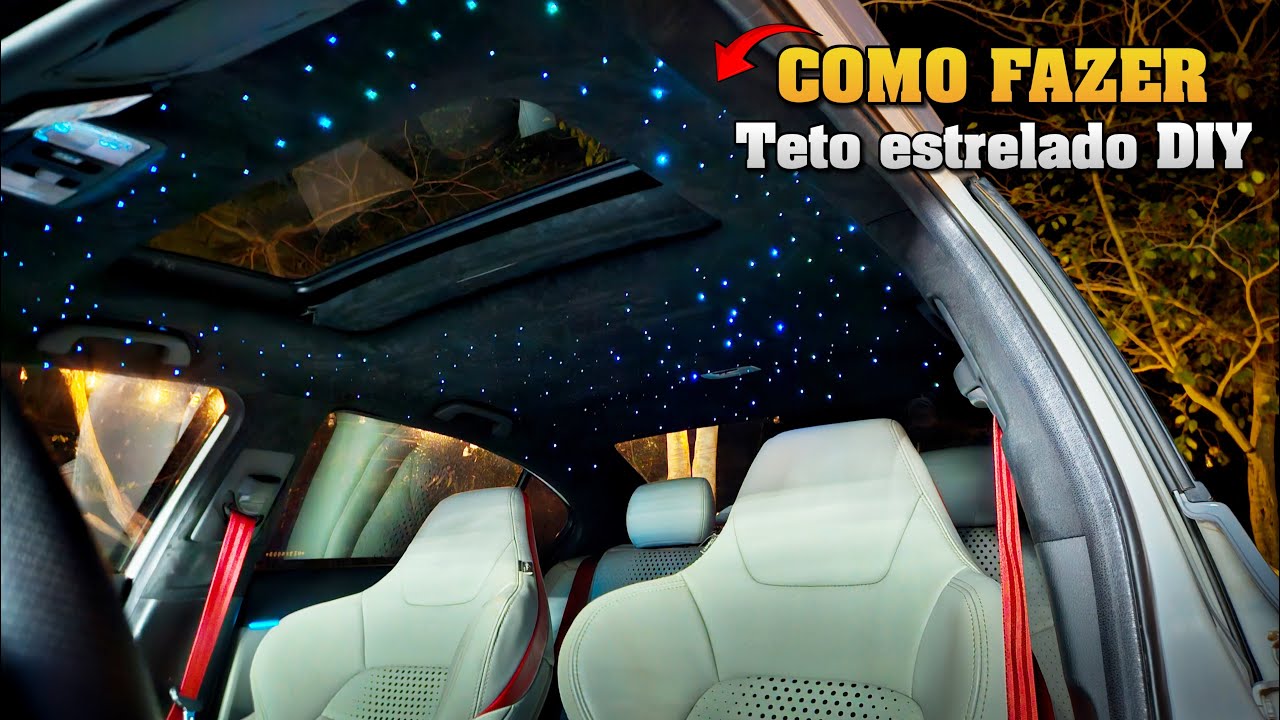 Coloquei  TETO ESTRELADO no Civic| Passo a passo completo DIY