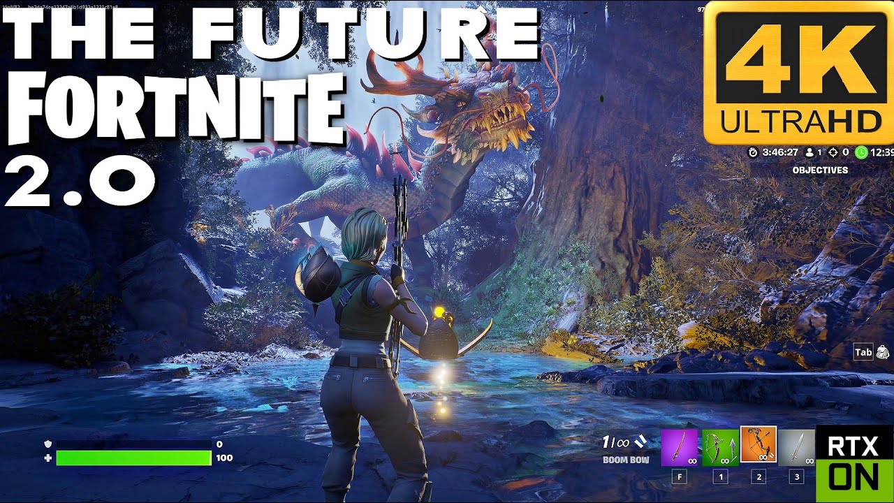 The Future of FORTNITE 2.0 with Unreal Engine 5 RTX Nanite Lumen