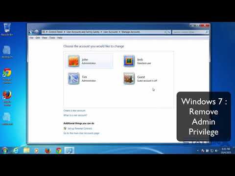 Cyber Security || 2. Windows 7 - Not using admin