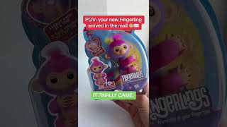 POV: Your new #Fingerlings arrive in the mail!!🐵🙌 #shorts #amazonfinds