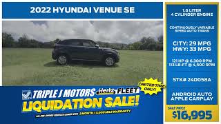 Triple J Ucm Featured Vehicle -2022 Hyundai Venue Se