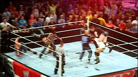 Stone Cold Stuns CM Punk and the Miz (6/14/11)