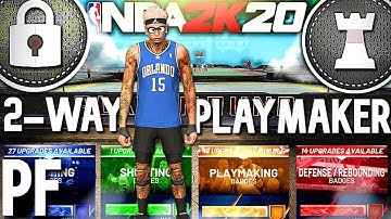 THIS PF 2-WAY PLAYMAKER BUILD IS A LEGIT DEMIGOD ON NBA 2K20 | BEST 2-WAY PLAYMAKER AT PF
